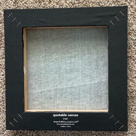Quotable black canvas - 10 1/4 x 10 1/4 x 1 1/4 - Picture 4 of 8